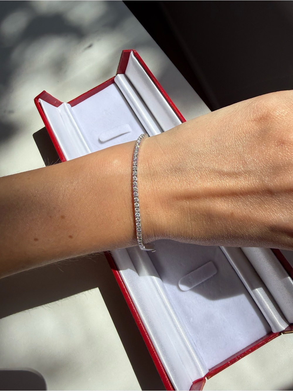 14K Gold Natural Diamond Bracelet - 3.5 carat, 77 Diamonds, New in Box